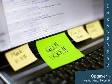Opgaver â hvem, hvad, hvornÃ¥r - EG A/S