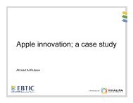 Apple innovation; a case study