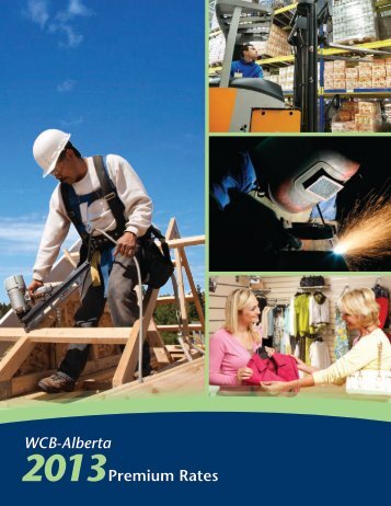 2013 Premium rate guide - Workers' Compensation Board