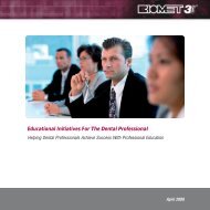 Educational Initiatives For The Dental Professional