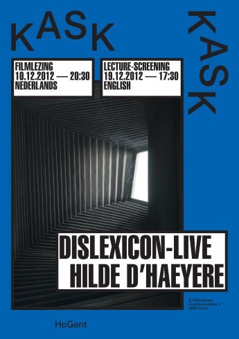 disleXicOn-live hilde d'haeyere - Hogeschool Gent