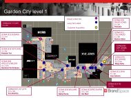 GARDEN CITY BRANDSPACE MUD MAP - Westfield Pop-Up