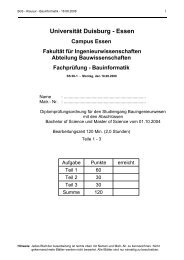 UniversitÃ¤t Duisburg - Essen - Baustatik-Info-Server