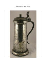 A James First Flagon by AT. - PewterBank