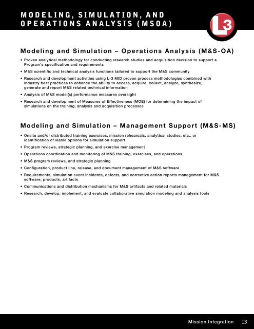 MID Product Catalog - L-3 Communications