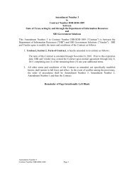 Amendment Number 3 to Contract Number DIR-SDD-1009 between ...