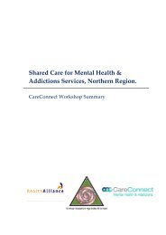 Shared Care for Mental Health and Addiction ... - Network North