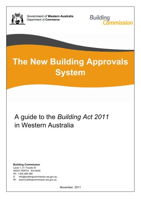 A Guide to the New - Building Commission