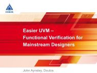 Easier UVM - Test and Verification Solutions