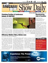 Tuesday, November 2 - Fabtech