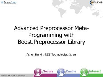 Advanced Preprocessor Meta- Programming with Boost ...