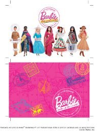 download printable postcards - Barbie