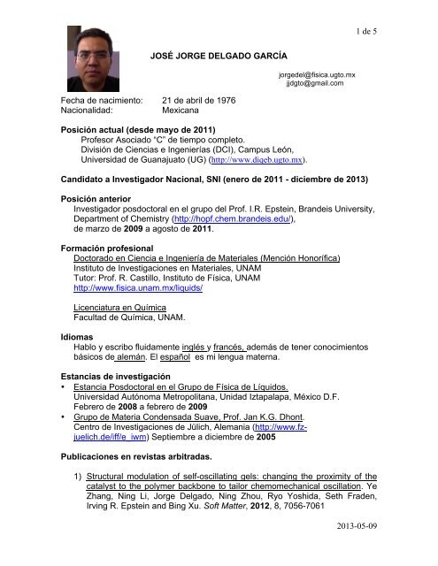Dr. JosÃ© Jorge Delgado GarcÃ­a - UNAM
