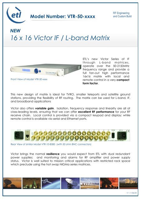 VTR-50-xxxx V1.1.pub - ETL Systems