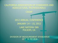 california association of standards and agricultural ... - CASAP