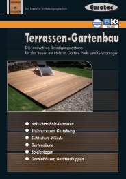 Verarbeitungshinweise Terrasse Terrassengleiter - E.u.r.o. Tec GmbH