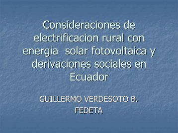 Diapositiva 1 - Asociación Peruana de Energía Solar y del Ambiente