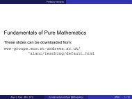 Fundamentals of Pure Mathematics