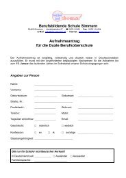 Duale Berufsoberschule - Berufsbildende Schule Simmern