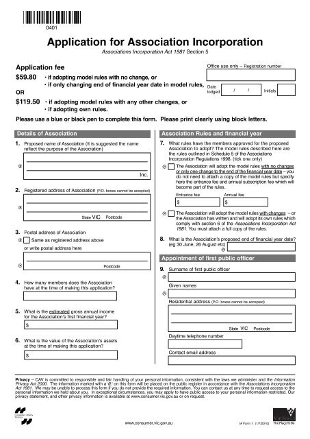 Application Form