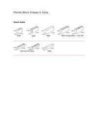 Florida Block Shapes & Sizes - Rinker Materials