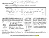 interpreting a sample teacher pay stub - Bartlesville Public Schools