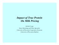 Impact of True Protein On Milk Pricing - Understanding Dairy Markets