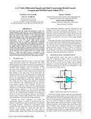 A 1-V Fully Differential Sample-and-Hold Circuit using Hybrid ...