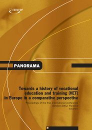 Towards a history of vocational education and training (VET) - Europa
