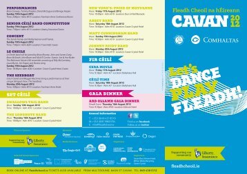 Concert Guide - Fleadh Cheoil na hÃireann 2012