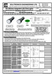 22mm IEC Pilot-Lights with Test-Circuit, Red/Green ... - Solitronics