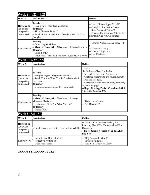 English 101: First-Year Composition--HYBRID Glendale Community ...