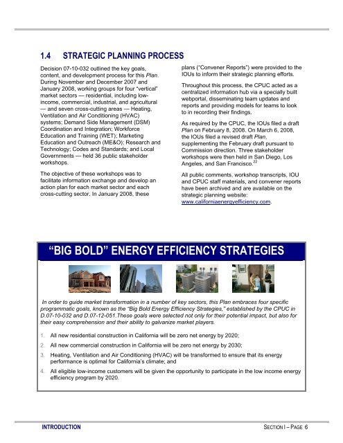 Long Term Energy Efficiency Strategic Plan - California Public ...