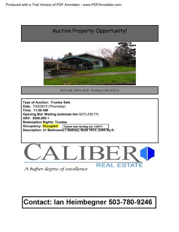 Auction Property Opportunity!