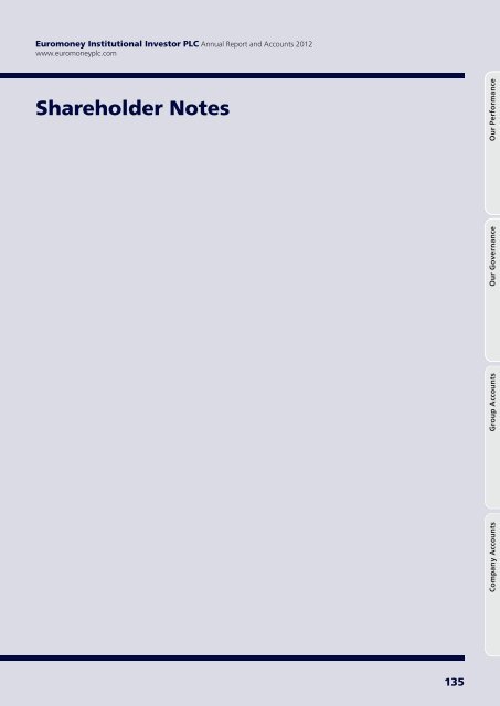 Annual Report & Accounts 2012 - Euromoney Institutional Investor ...