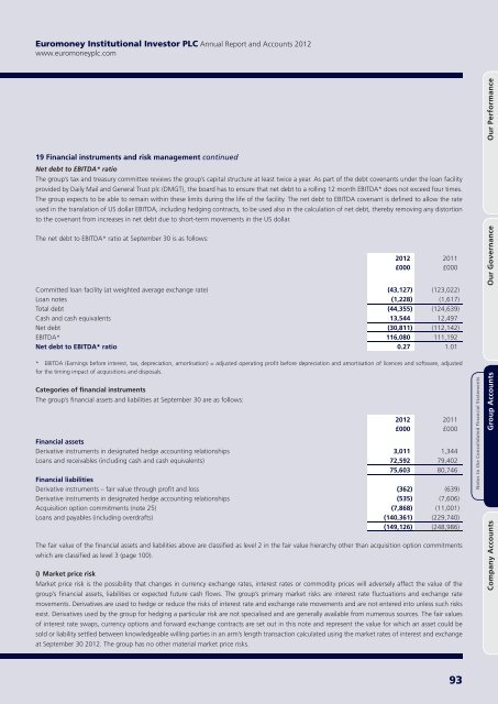 Annual Report & Accounts 2012 - Euromoney Institutional Investor ...