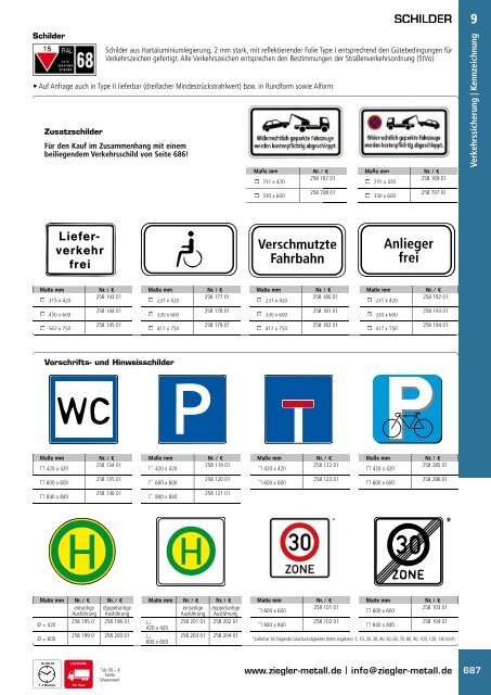 Ziegler Katalog Seiten 662 bis 697