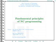 Fundamental principles of NC programming - CNC - Computer ...
