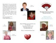 Diamond Blackfan Anemia Foundation Brochure