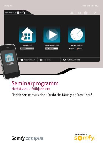 Seminarprogramm - Somfy