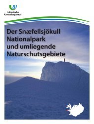 Der SnÃ¦fellsjÃ¶kull Nationalpark und umliegende ... - Umhverfisstofnun