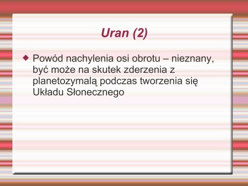 Rotacja i budowa planet Układu Słonecznego