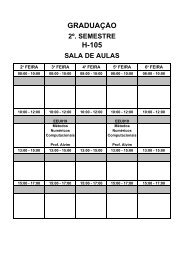 GRADE HORÃRIA GraduaÃ§Ã£o - Programa de Engenharia Nuclear