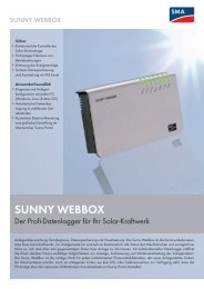 SUNNY WEBBOX - Der Profi-Datenlogger fÃ¼r Ihr ... - CONZE GmbH
