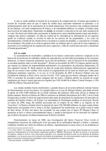 La crisis financiera de los Estados Unidos. - Instituto de EconomÃ­a y ...