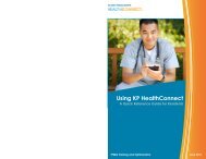 Link to Kaiser's Health Connect Training