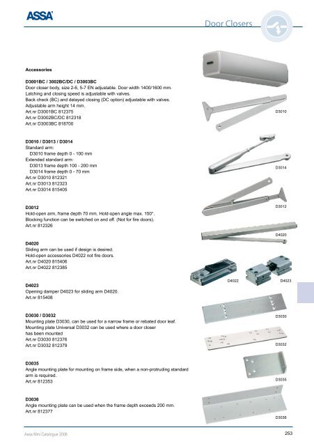 Door Control - ASSA ABLOY