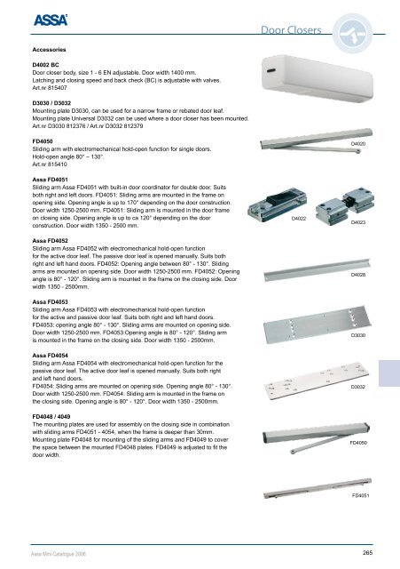 Door Control - ASSA ABLOY