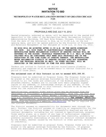 Metropolitan Water Reclamation District of Greater Chicago