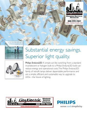 Substantial energy savings - City Electric Company Inc.